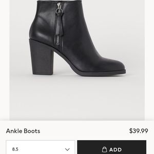 H&M Black Ankle Boots